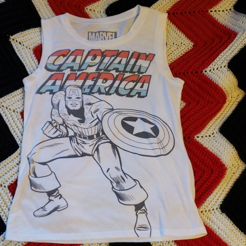 Men's Captain America Tank Top